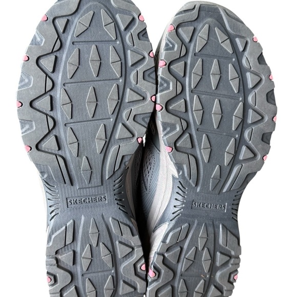 Skechers Women's Trail Running Shoes Gray Pink Size 10 Athletic Sneaker - Picture 7 of 7